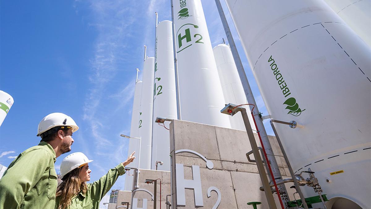 Planta de producción de hidrógeno verde de Iberdrola en Huelva.