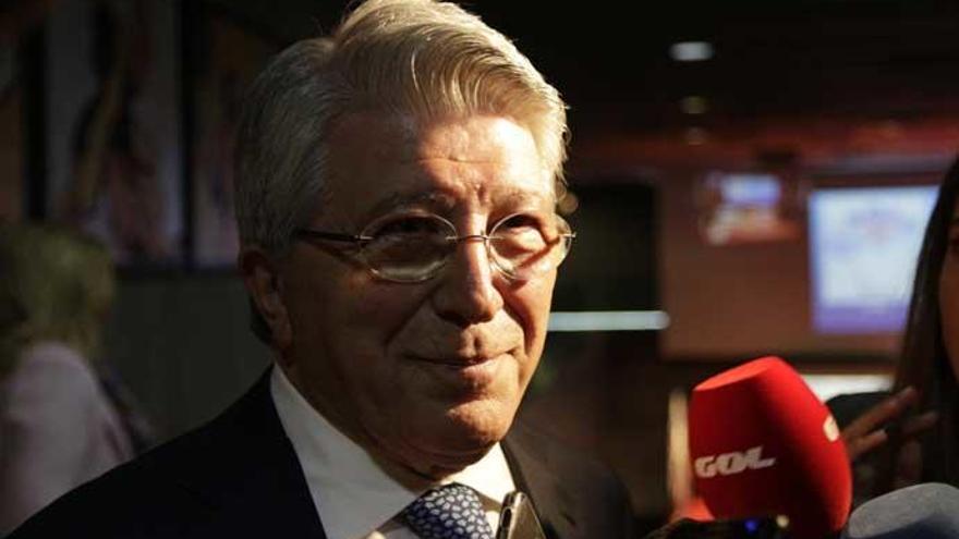 Enrique Cerezo, presidente del Atlético de Madrid.