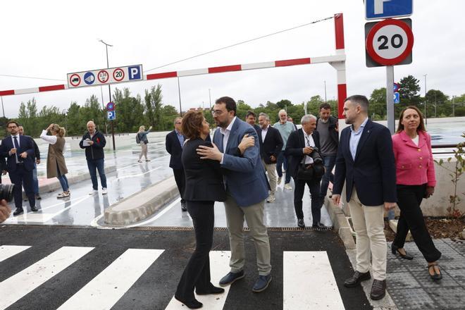 EN IMÁGENES: Así es el nuevo parking disuasorio de la avenida Portugal de Gijón