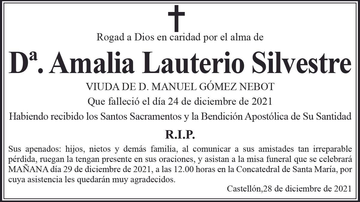 Dª. Amalia Lauterio Silvestre