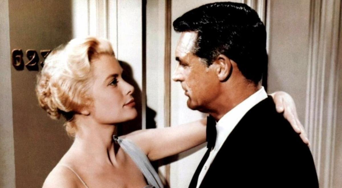 Cary Grant y Grace Kelly.