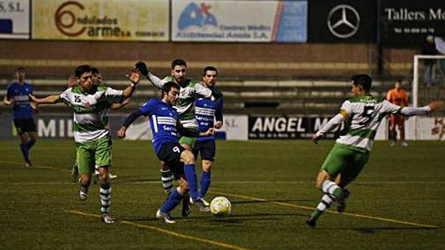 L&#039;instint golejador de Martí Just va ser determinant per vèncer el Sants