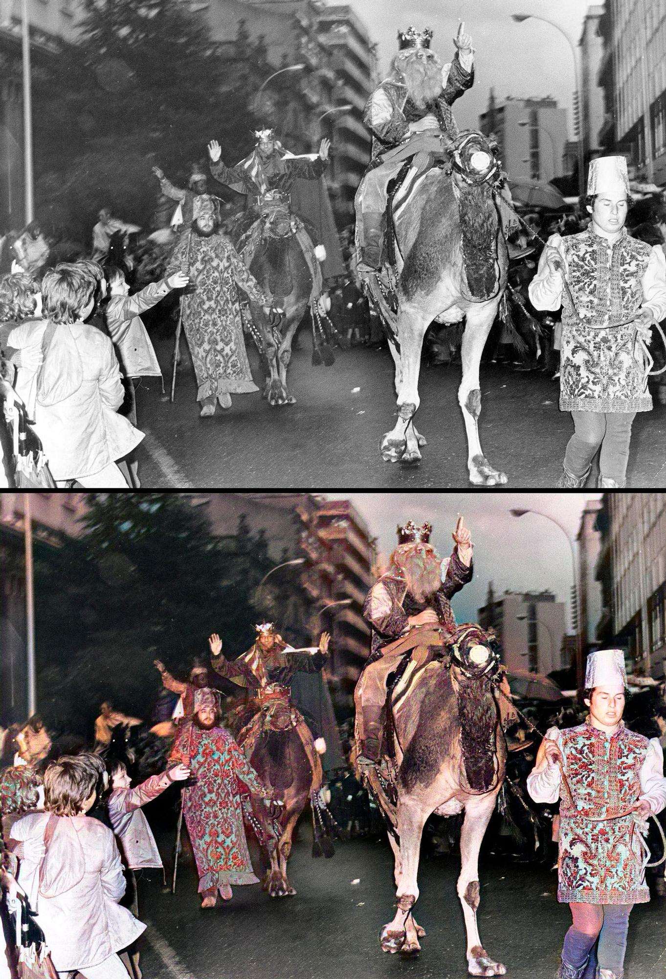 1982, Magar: Cabalgata de reyes magos en camello