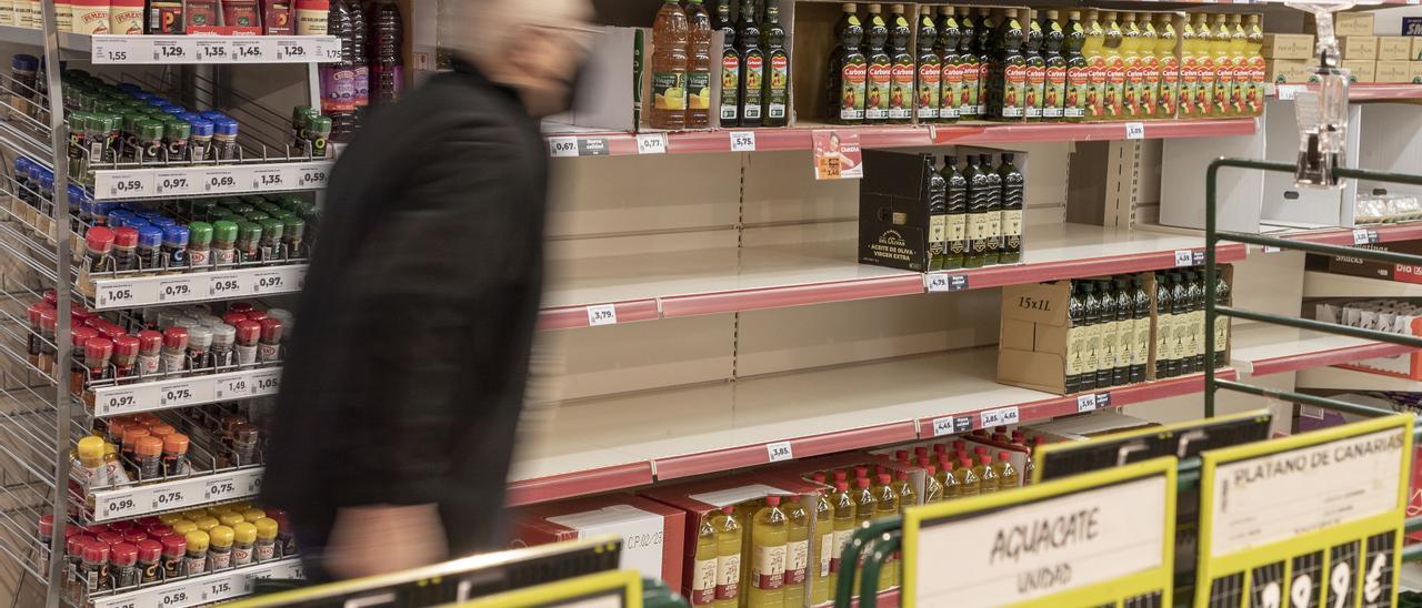 Algunos supermercados han acusado problemas de abastecimiento.