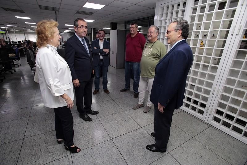 Visita del presidente de Prensa Ibérica a El Día