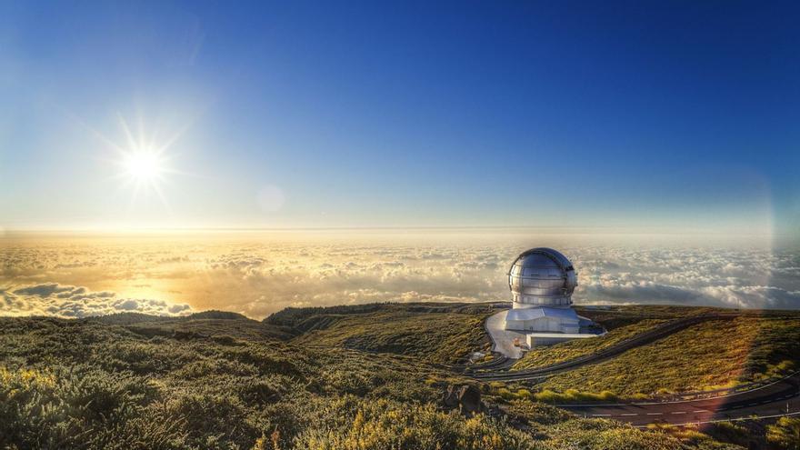 El Gran Telescopio de Canarias ubicado en el Observatorio del Roque de los Muchachos (La Palma).