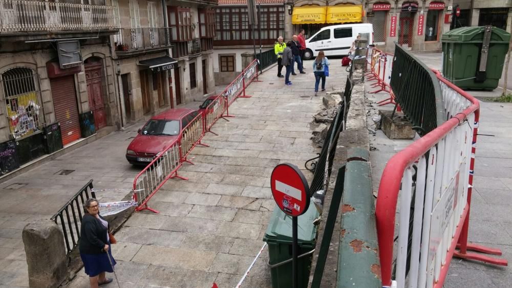 Accidente en la calle Elduayen de Vigo