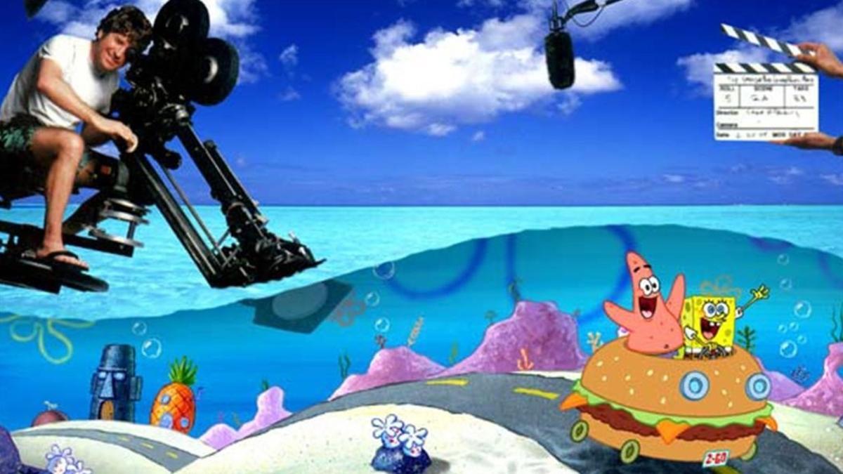 Stephen Hillenburg, en una imagen promocional de 'Bob Esponja: La película'.