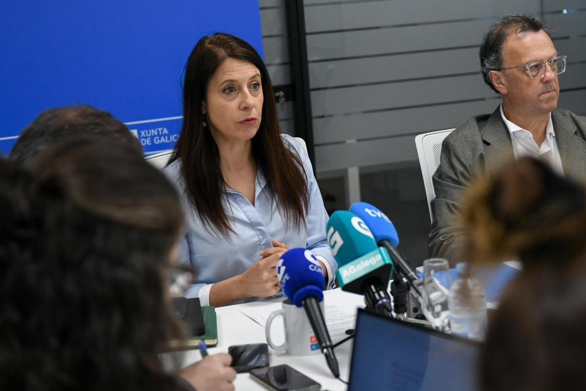 La conselleira de Medio Rural, María José Gómez, en el desayuno informativo.