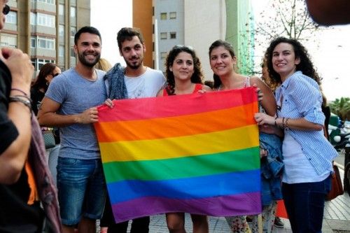 Concentracion del Orgullo LGTB en Las Palmas de GC