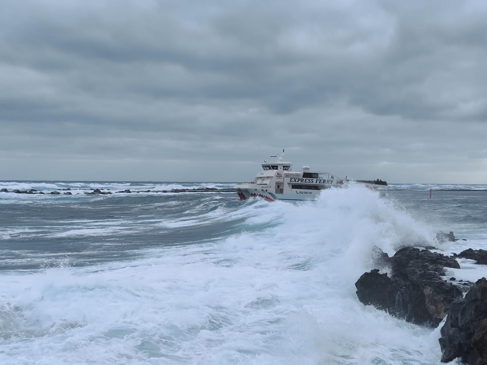 Oleaje en Órzola, en el norte de Lanzarote