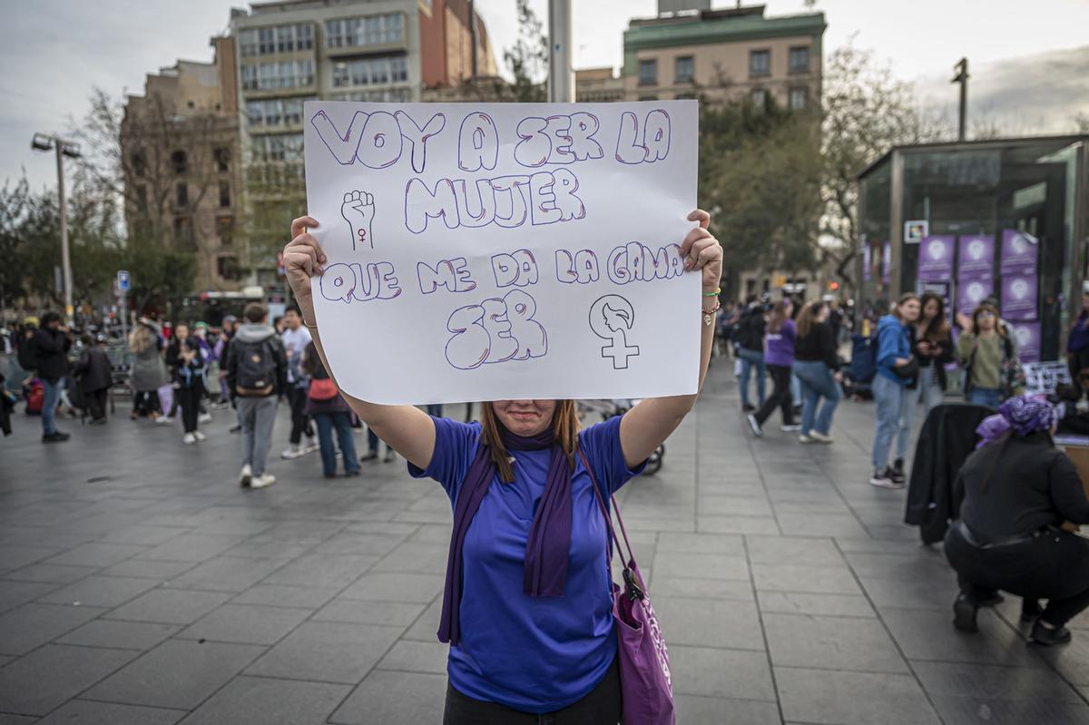 Manifestación del 8M en Barcelona