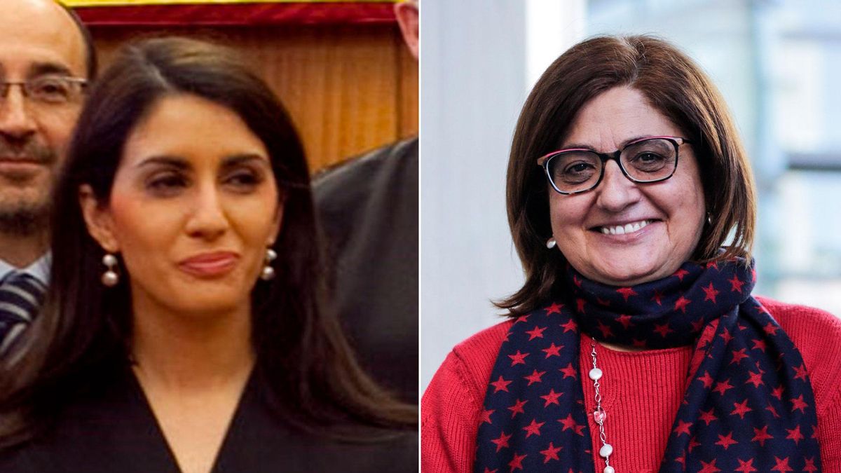 La magistrada Virginia Fernández Pérez (a la izquierda), y la letrada de la Administración de Justicia Estrella Hormazábal.