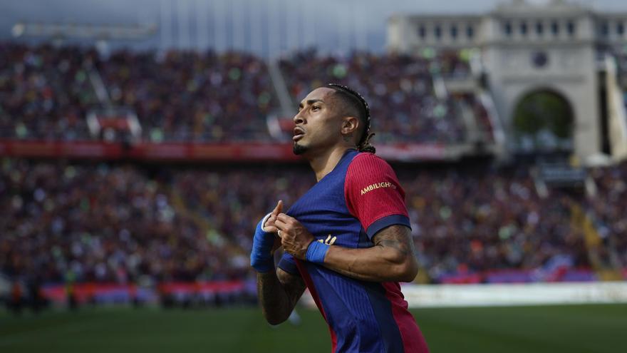 Raphinha: "Muy contento de conseguir mi segunda Liga y el año que viene iremos a por todo"