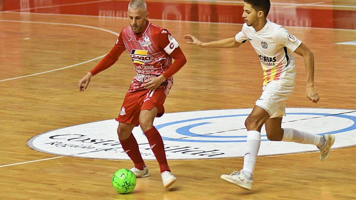 Miguelín, durante un partido de esta temporada