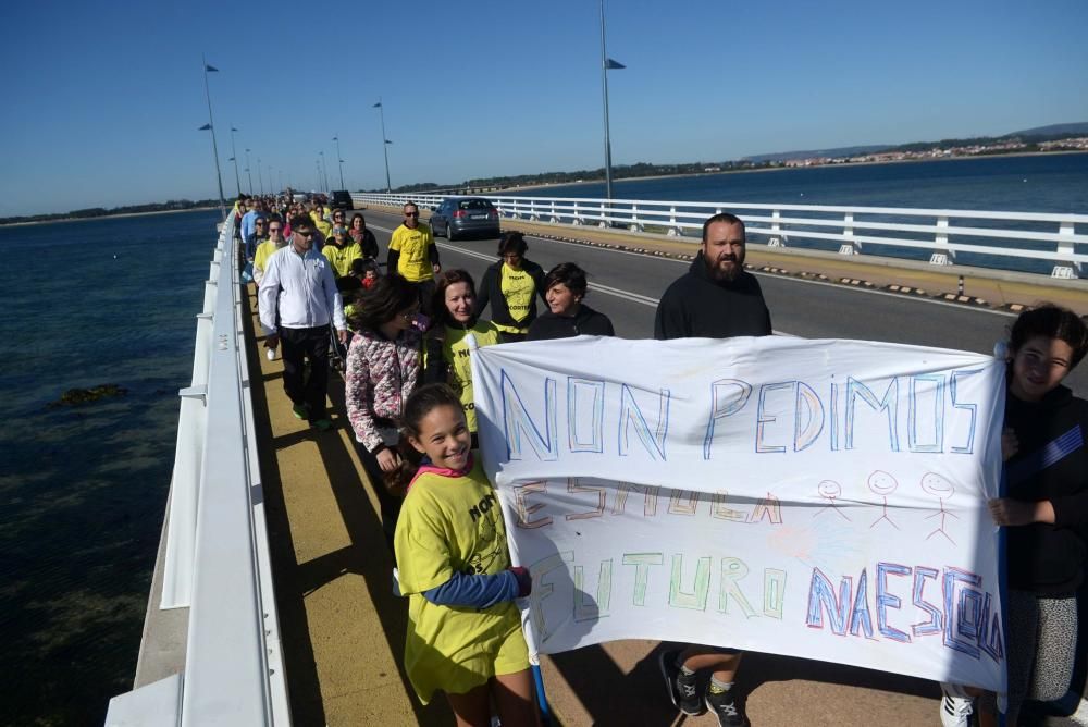 Protesta educación A Illa