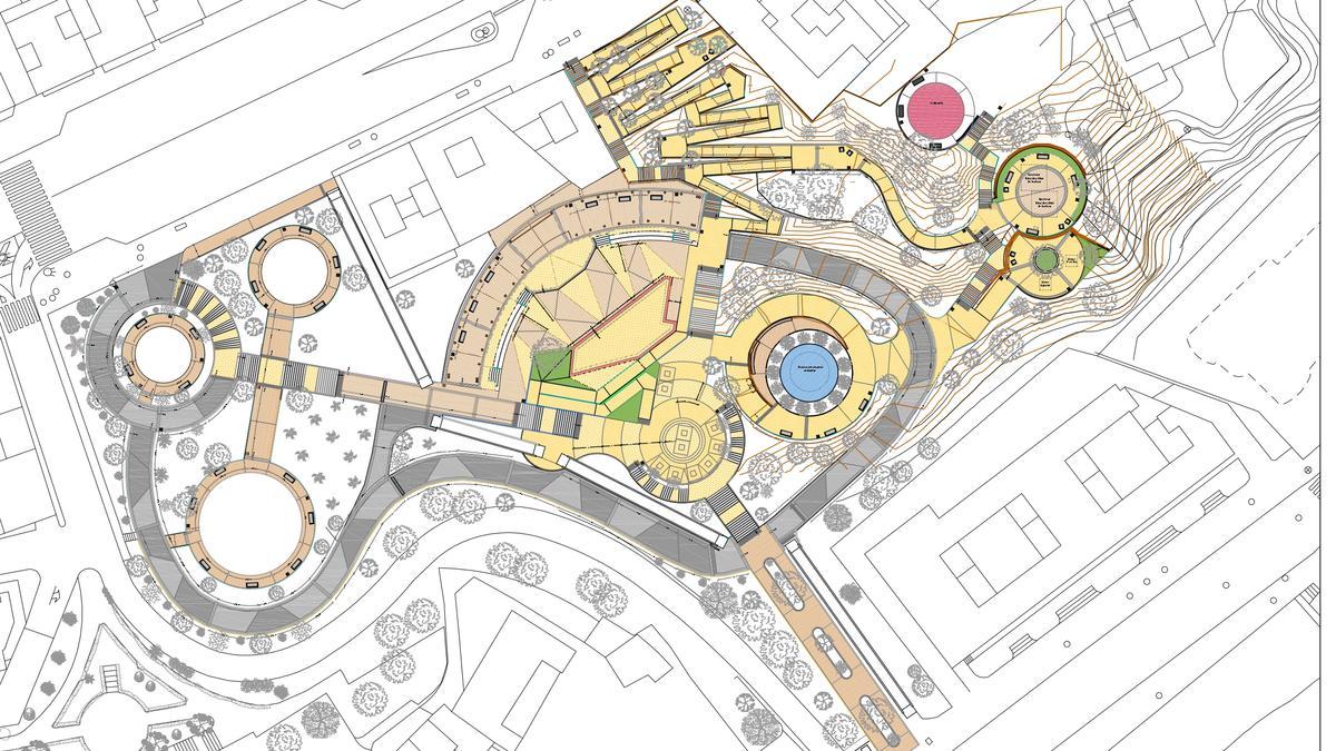 El plano del proyecto para el parque Censal de La Vila.