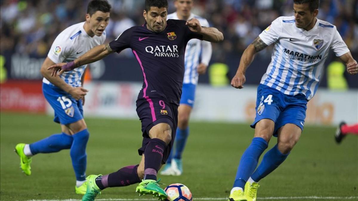 El Barcelona no pudo pasar del empate sin goles en la visita del Málaga la pasada temporada