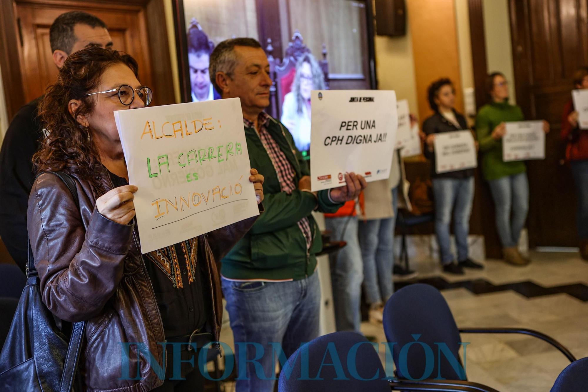 Los sindicatos del Ayuntamiento de Alcoy lamentan la falta de actitud negociadora del gobierno con la carrera profesional