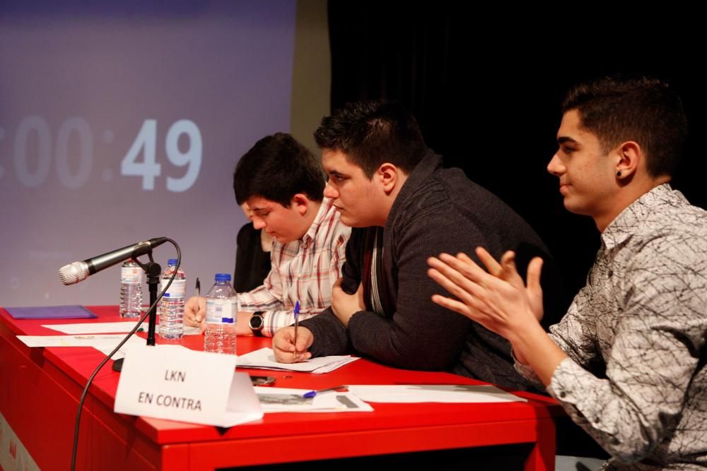 Liga de debate escolar en Gijón