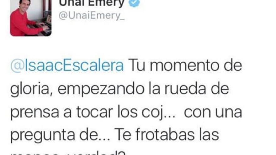 Hackean la cuenta de Unai Emery