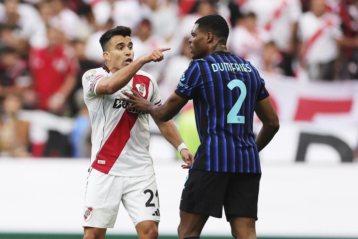 Acuña acabó el partido contra el Inter completamente alterado