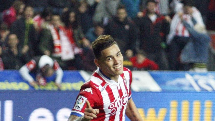 Sanabria celebra un gol