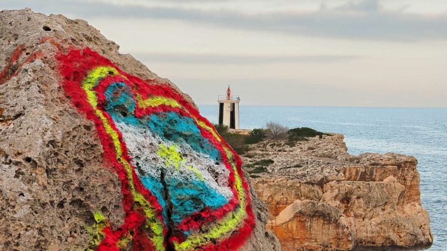 Pintadas en la costa de Porto Cristo