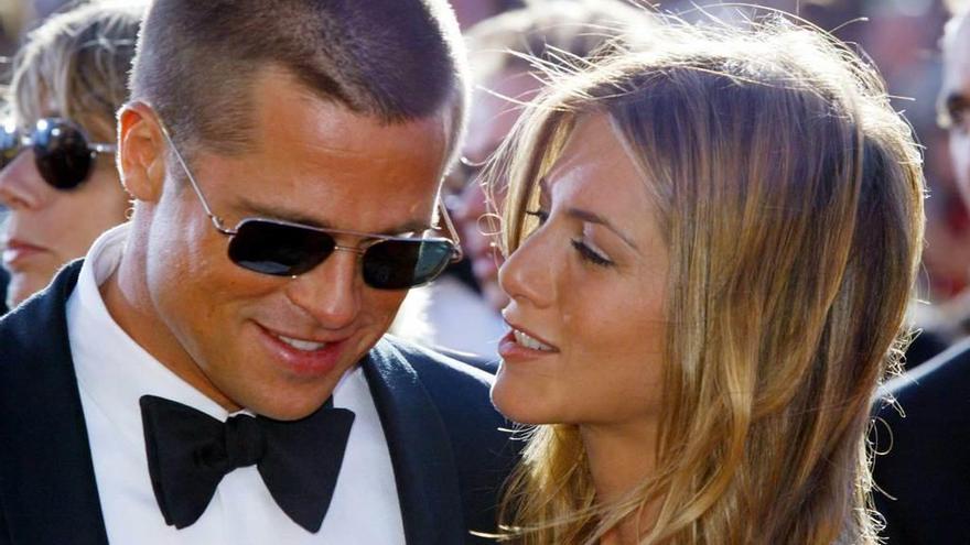 Brad Pitt y Jennifer Aniston, en una foto de la época en la que estaban casados.