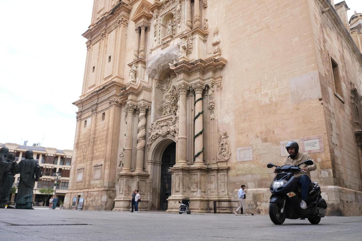 La basílica de Santa María, en una imagen tomada este mismo jueves.