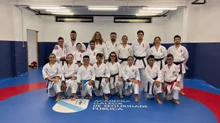 Un cangués convocado en la concentración nacional de talentos inclusivos de para-kárate celebrado en Galicia