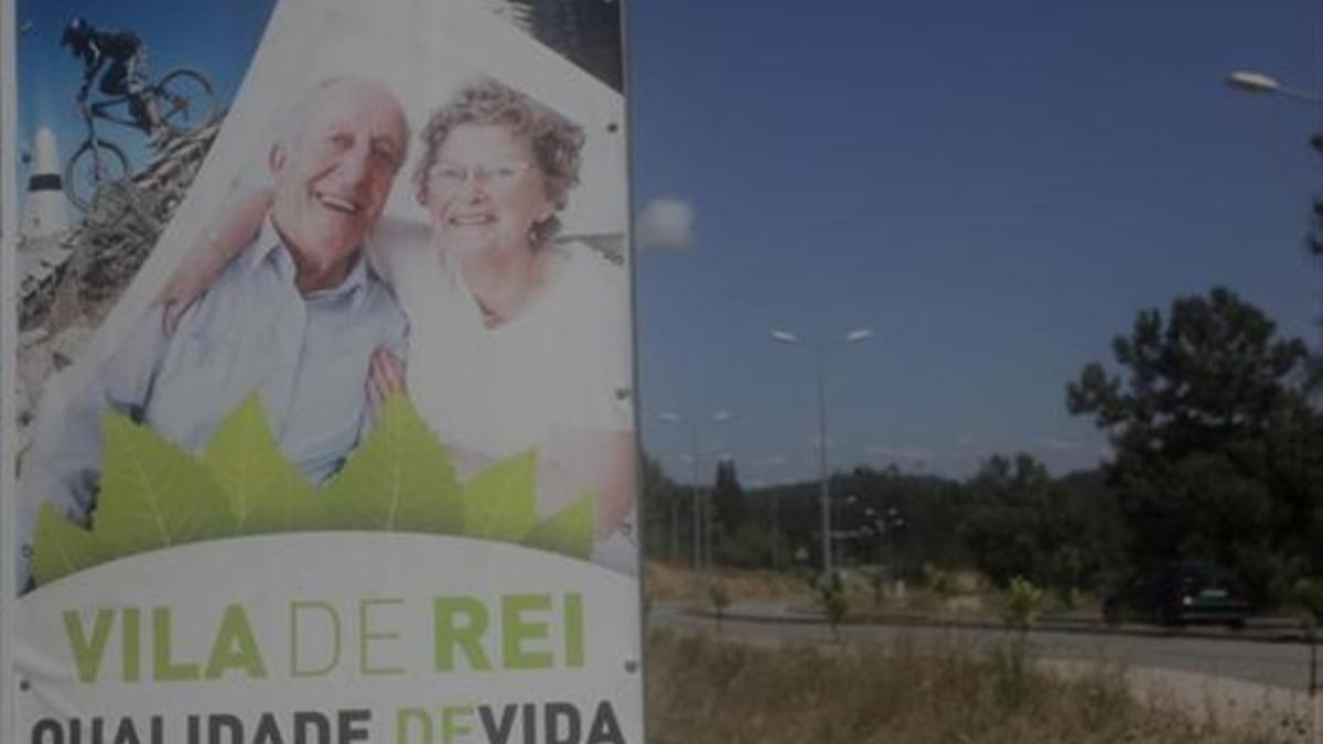 Despoblación 8Un cartel en la entrada al pueblo de Vila de Rei con la leyenda «Calidad de vida»