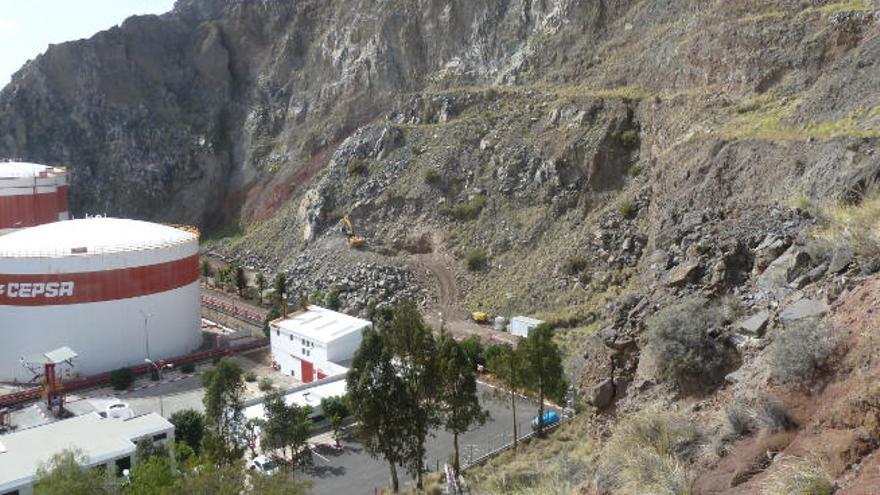 Hace tres semanas comenzaron las obras de pluviales y ahora las de aseguramiento.