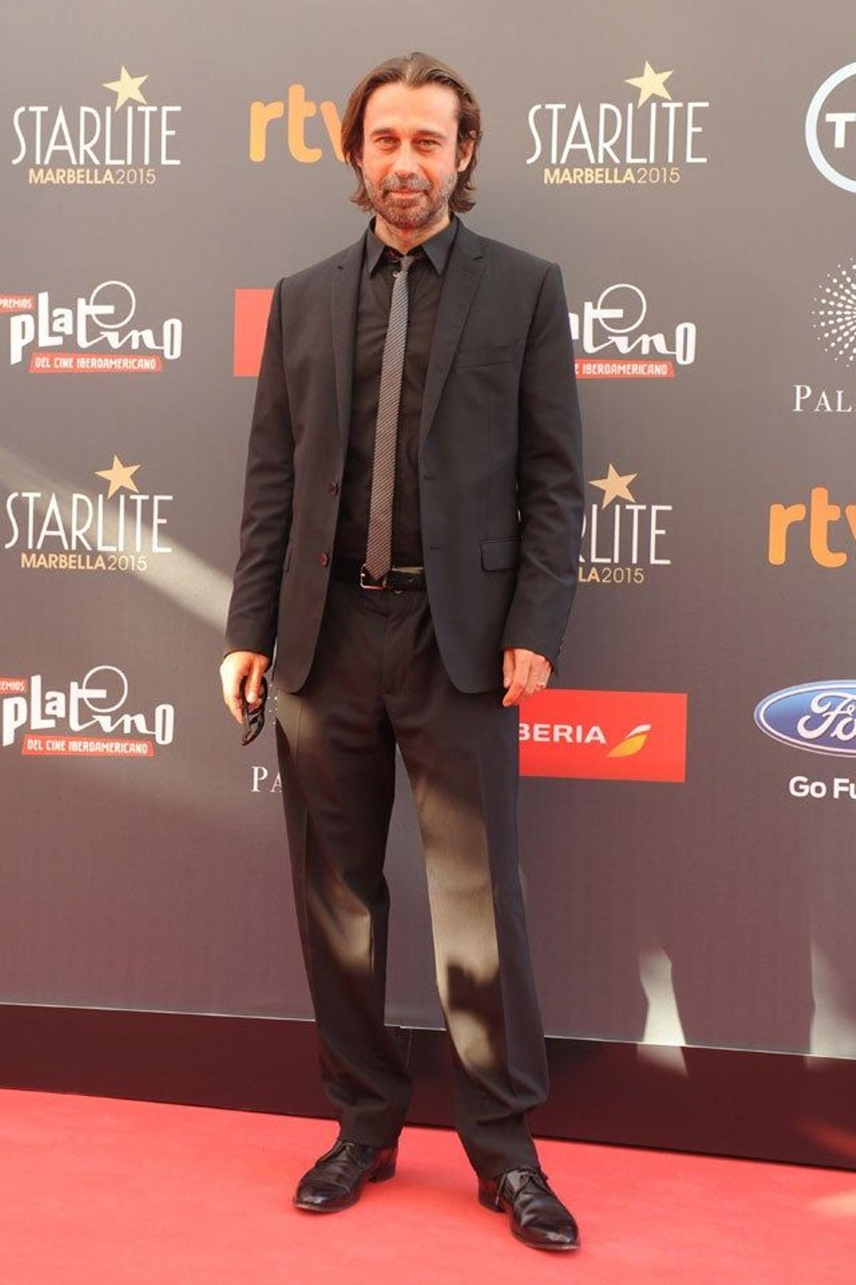 Jordi Mollá en la alfombra roja de los Premios Platino 2015