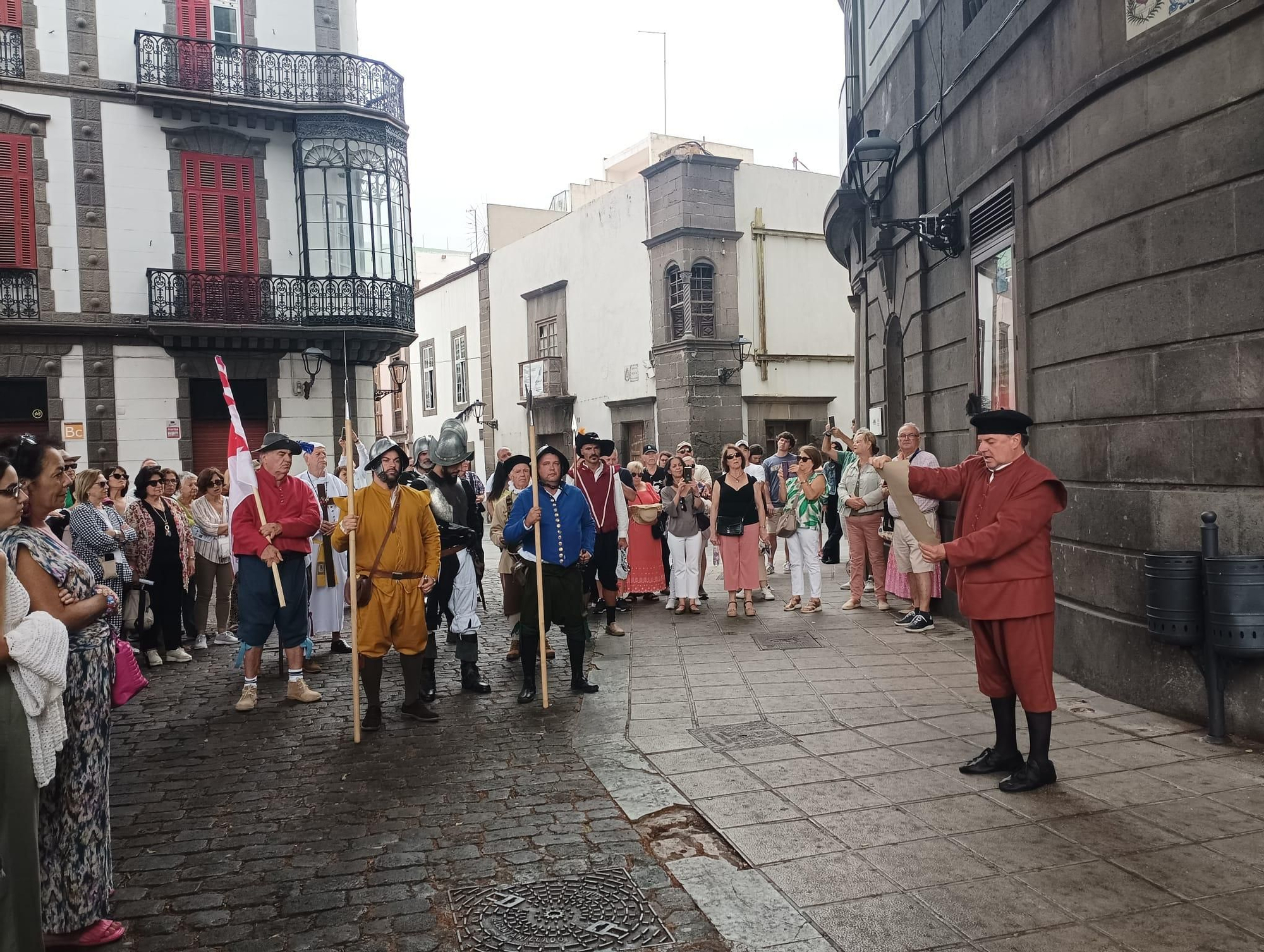 Viaje en el tiempo escenificado a la cuna de las 3 Palmas en Vegueta