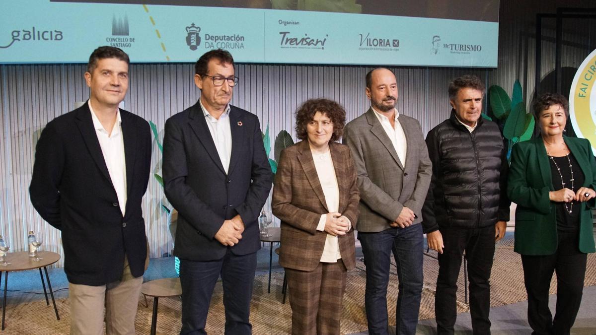 Manuel Oreiro, Antonio Leira, Goretti Sanmartín, Xosé M. Merelles, Tono Mugico y Ana Trevisani