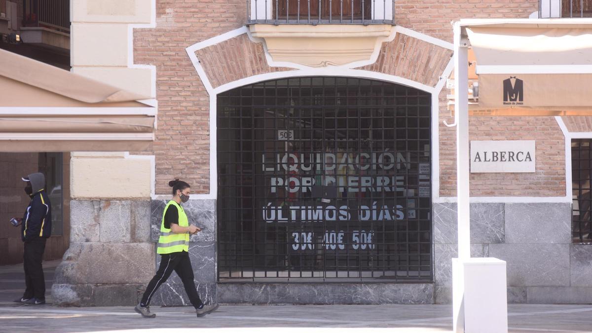 Uno de los comercios de Murcia que cerró con la pandemia.