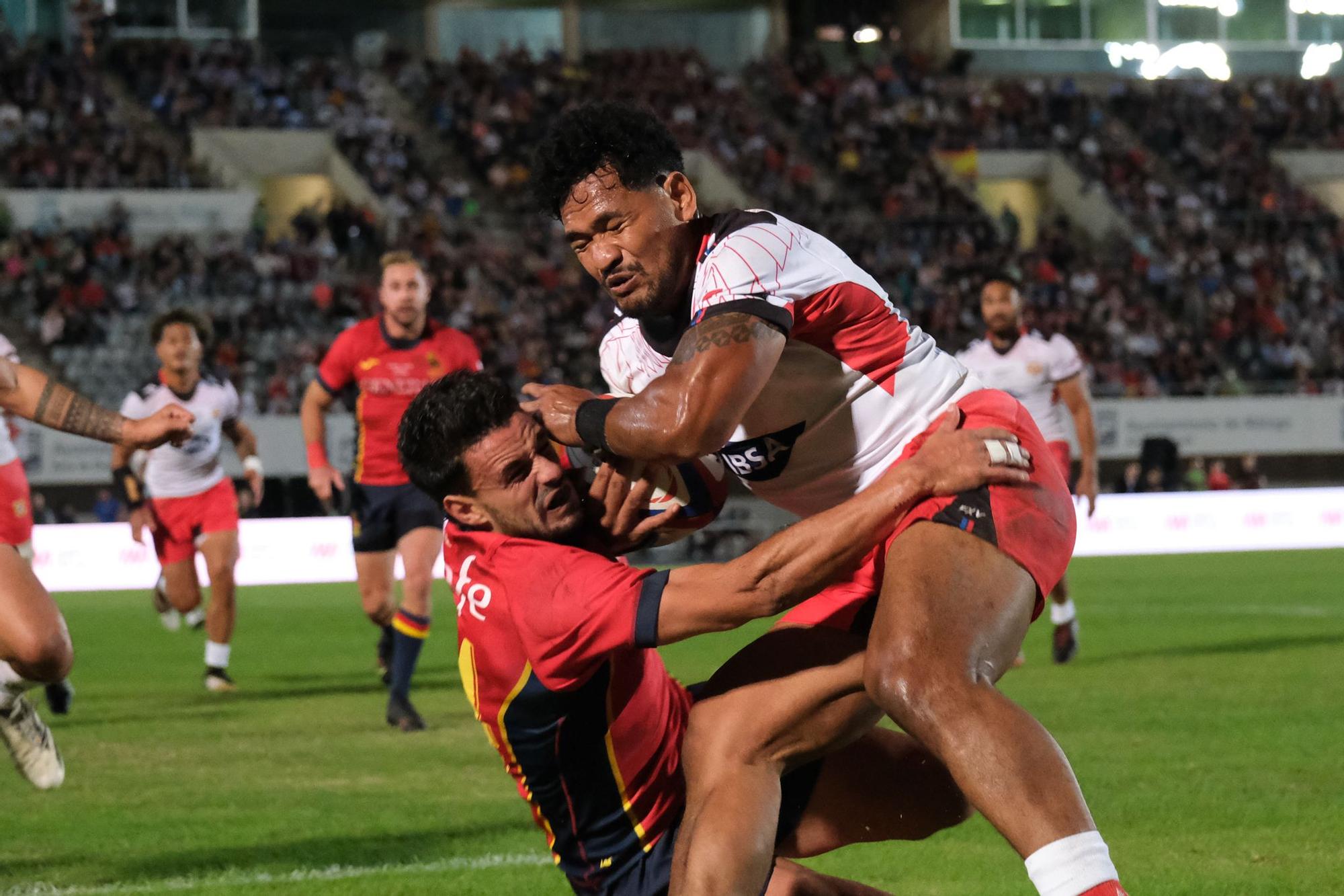 Málaga disfruta del España - Tonga de rugby