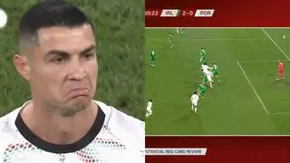 ¡Cristiano, expulsado por agresión!