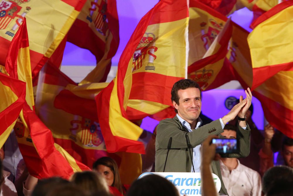 Pablo Casado participa en un acto político en Málaga