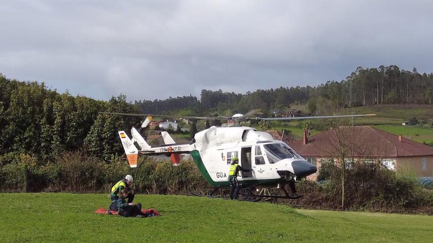 La Guardia Civil exhibe en Abegondo robots que desactivan bombas, perros que buscan drogas o un helicóptero de rescate