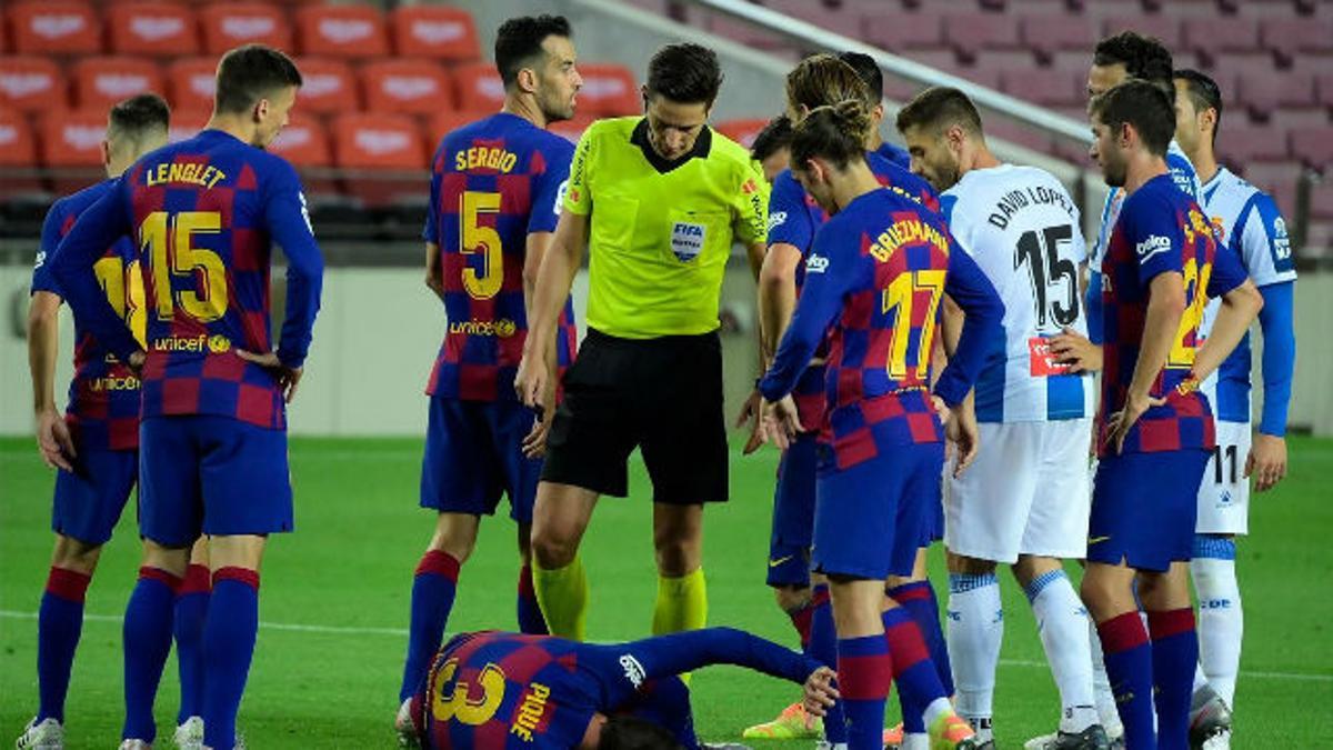 El 1x1 del Barça ante el Espanyol