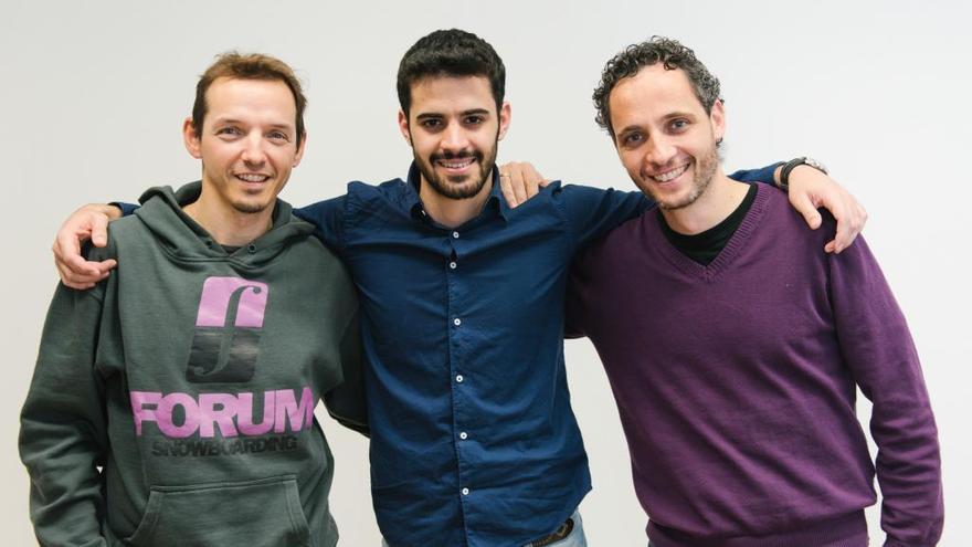 Los socios de Neki, Nacho Vilalta, Rafa Ferrer y Raúl Novoa.