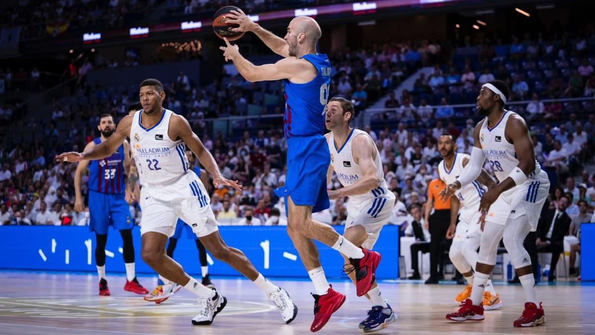 Calathes, durante el partido en el WiZink