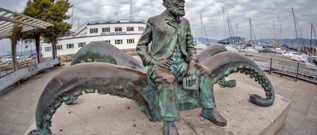 Monumento a Julio Verne en Vigo. / FDV