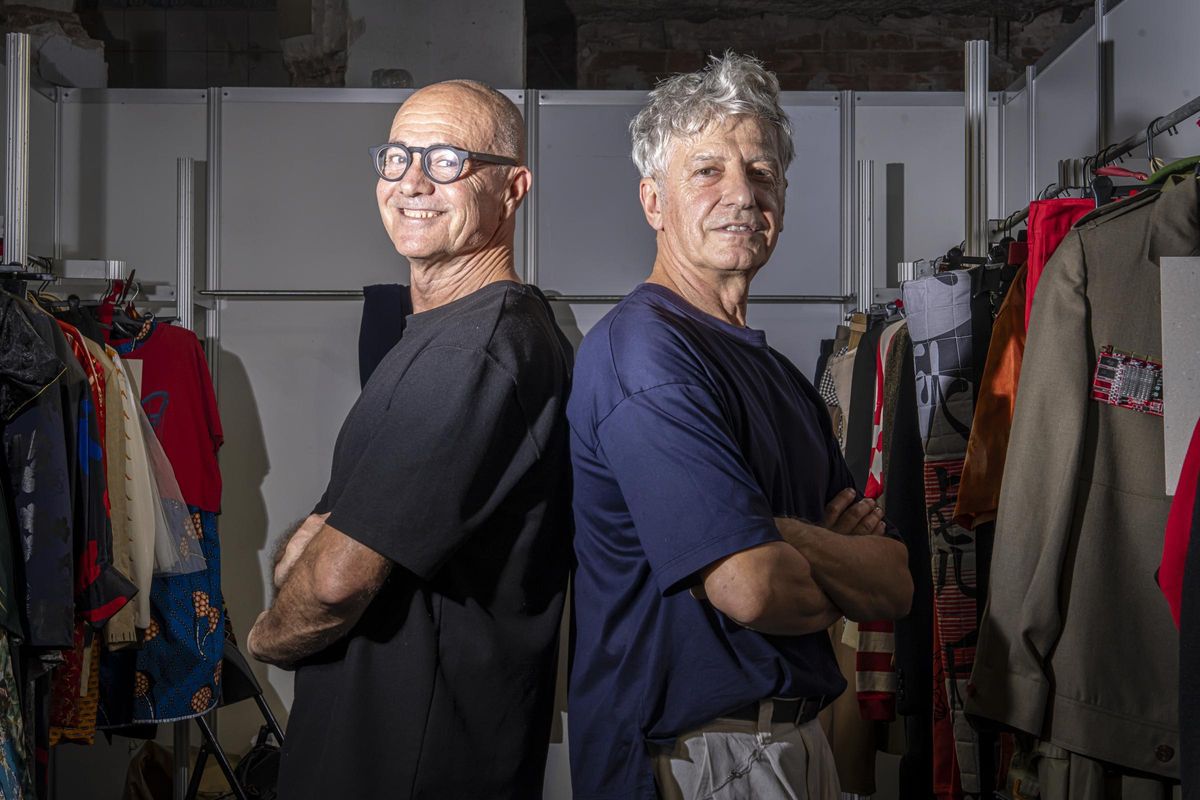Fermin Serret y Gilles Saint Martin, estilistas de 080 Reborn, en la 080 Barcelona Fashion