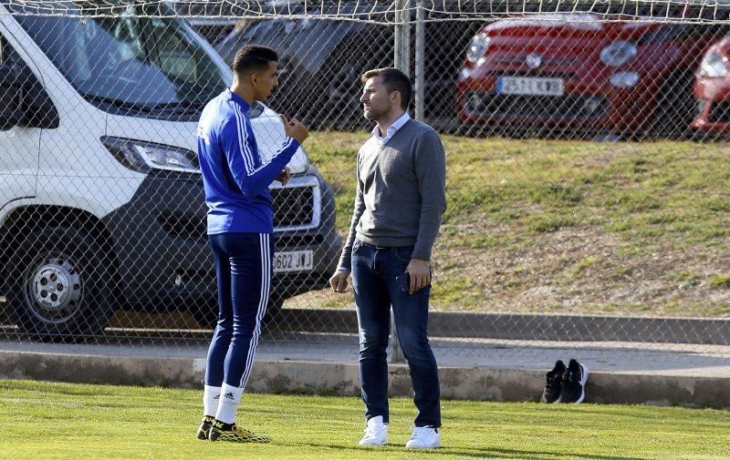 Entrenamiento del Real Zaragoza, 25 de febrero