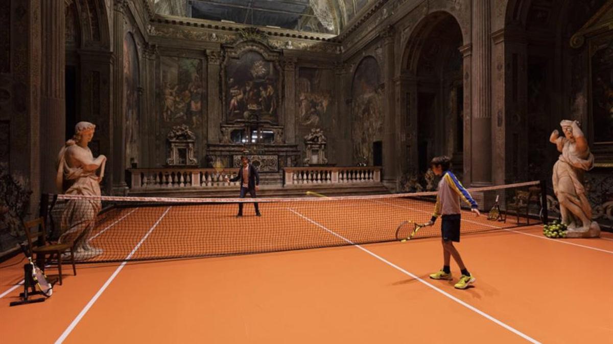 Pista de tenis en la Iglesia de San Paolo Converso de Milán