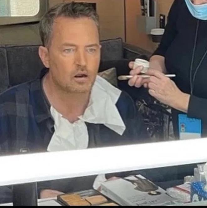 Matthew Perry, en el backstage del reencuentro de 'Friends'