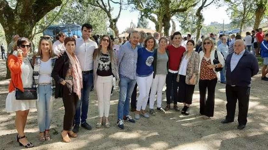 Representantes del PP de la comarca, en la celebración de partido.